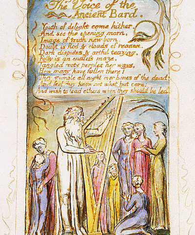 Songs of Innocence and of Experience, copy Y, 1825, object 54, The Voice of the Ancient Bard (Metropolitan Museum of Art)