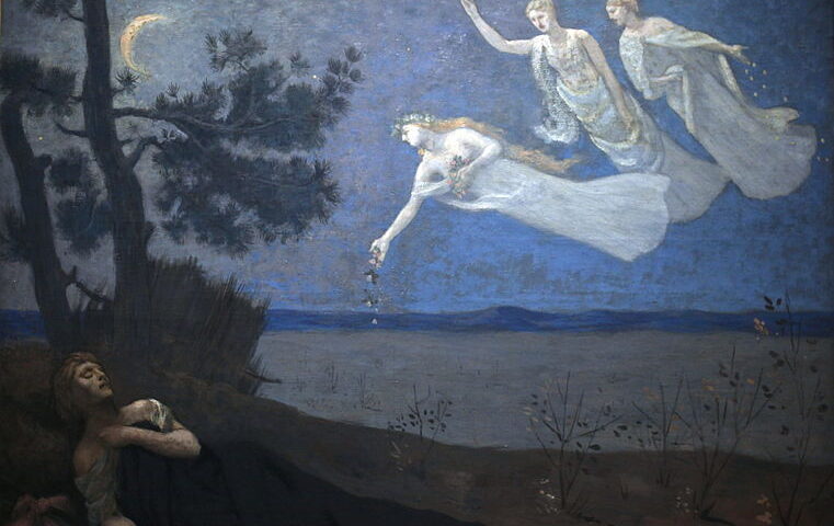 ピエール・ピュヴィス・ド・シャヴァンヌ《夢》1883年、オルセー美術館