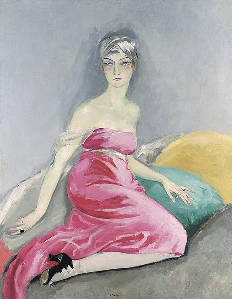 《ピンクのドレス》キース・ヴァン・ドンゲン、1919年