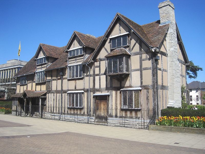 シェイクスピアの生家。Stratford-upon-Avon