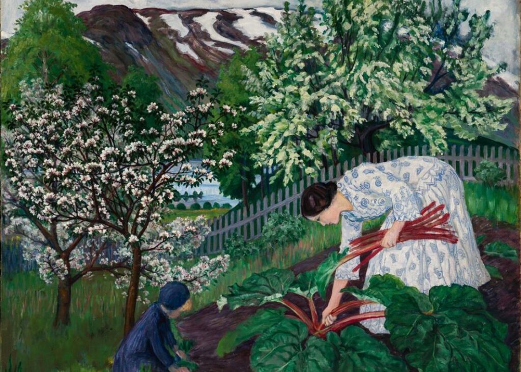 《ユルステルの春の夜》ニコライ・アストロプ1911年、ノルウェー国立美術館